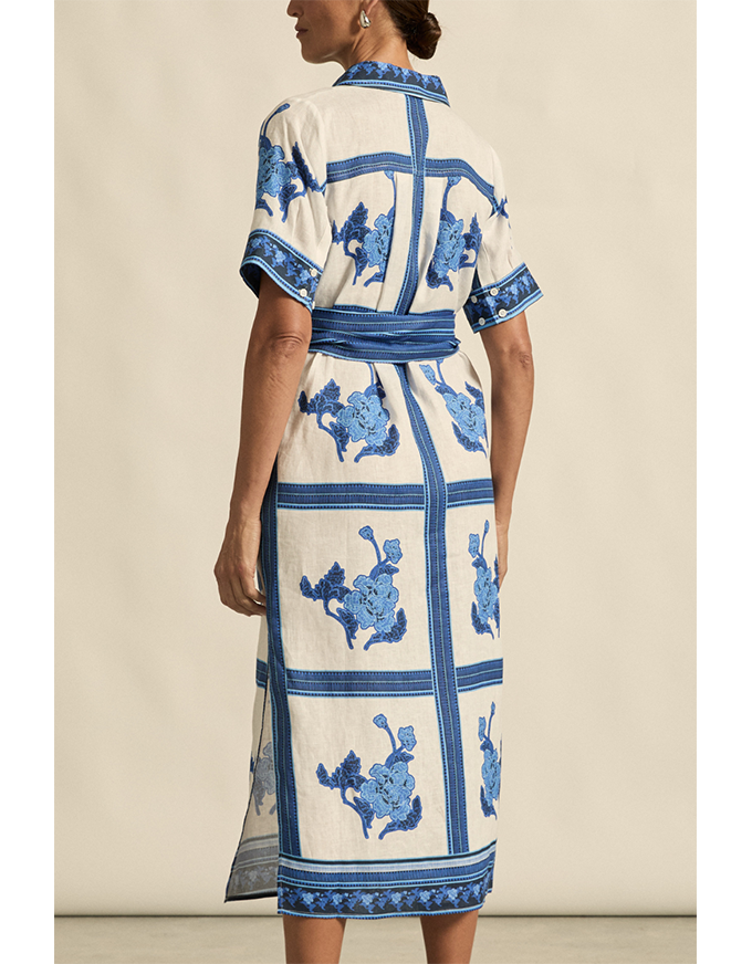 Roam Dress Azure Collage
