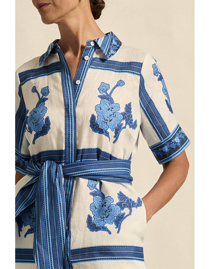 Roam Dress Azure Collage