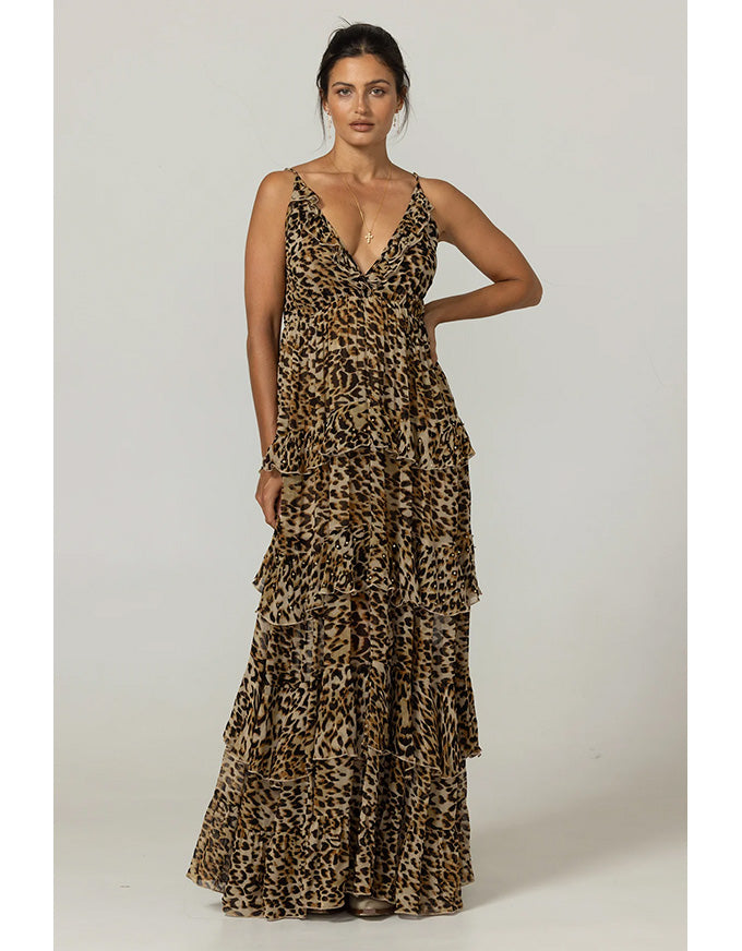 Dress Kasia Georgette Rayon Jungle