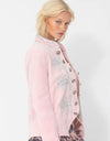 Royale Velvet Jacket Ice Pink/Silver