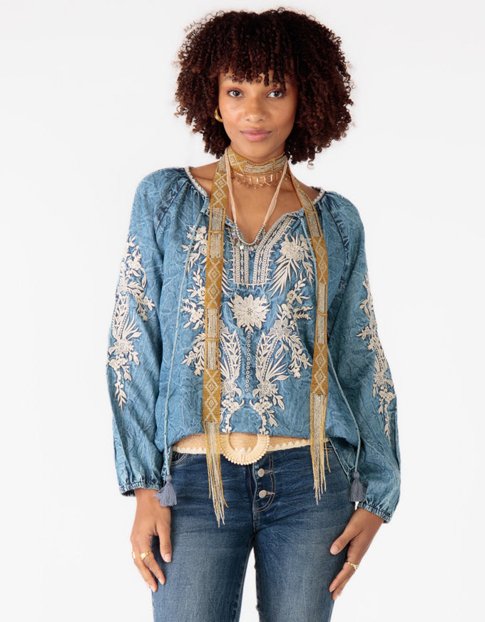 Alessia Shirt Embroidered