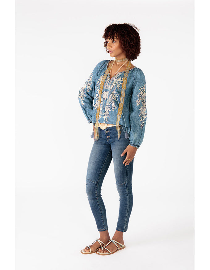 Alessia Shirt Embroidered