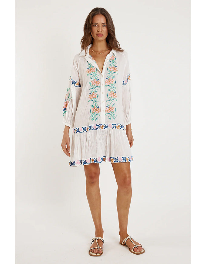 Brittany Dress White