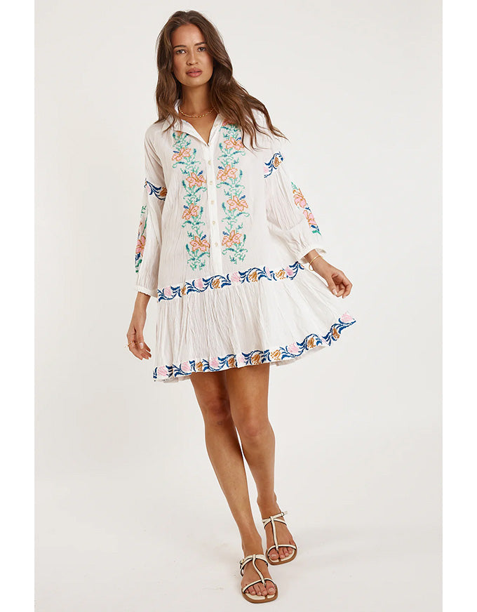 Brittany Dress White