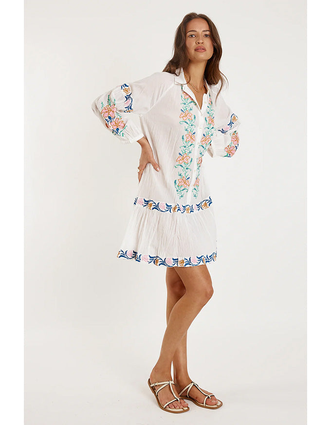 Brittany Dress White