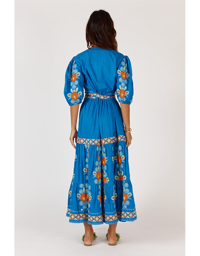 Carlos Maxi Dress Blue