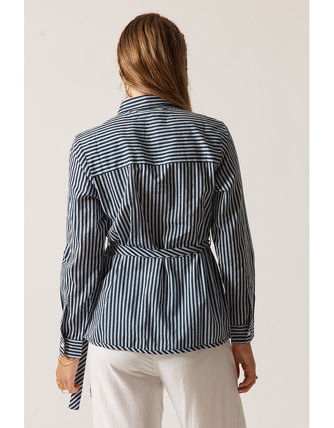 Countryside Rose Top Navy