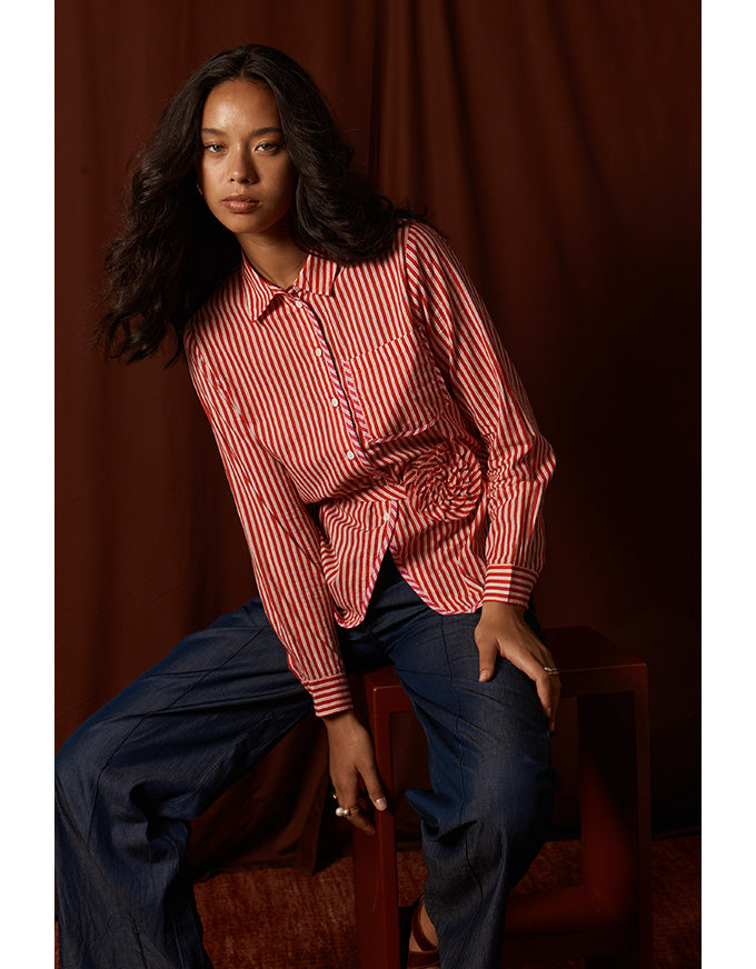 Countryside Rose Top Red