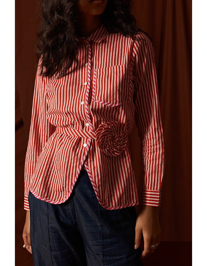 Countryside Rose Top Red