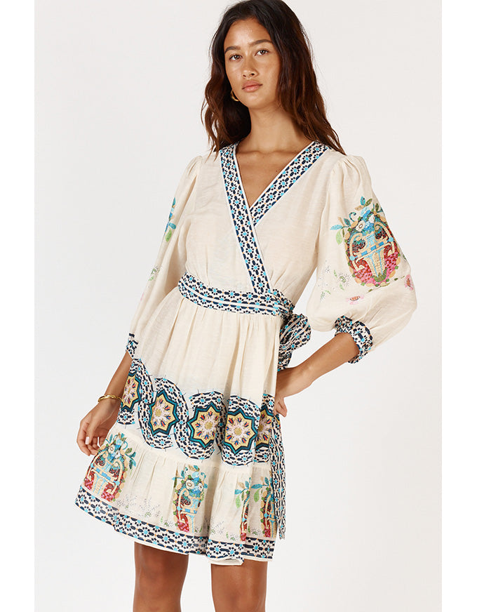 Garcia Wrap Dress Cream