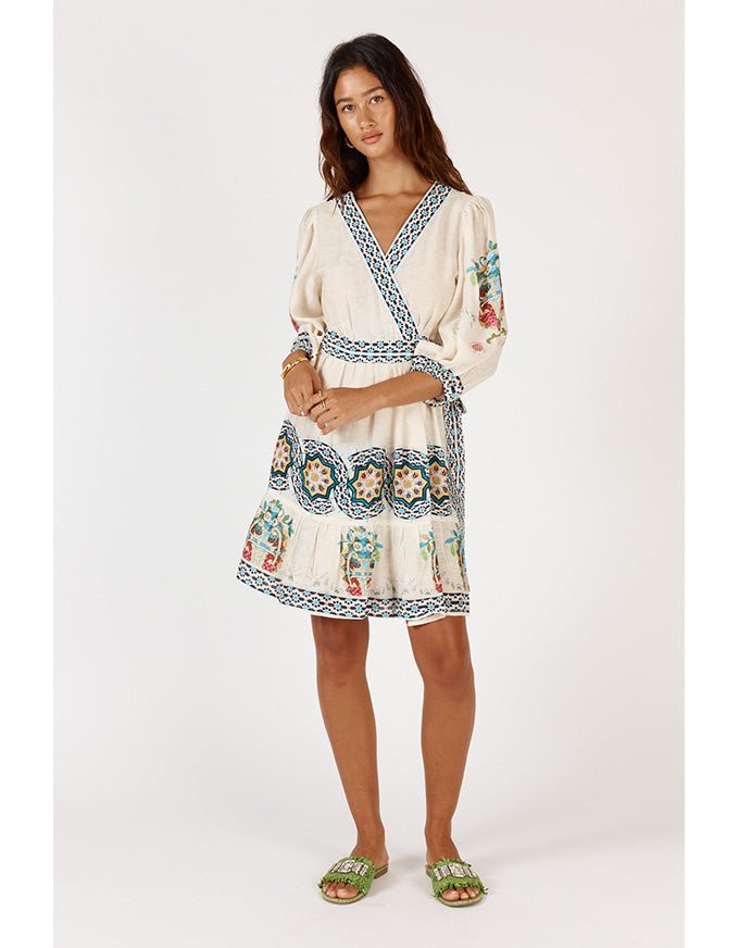 Garcia Wrap Dress Cream