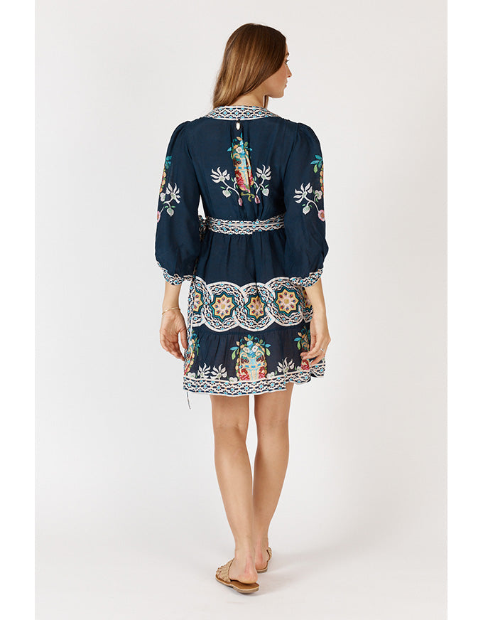 Garcia Wrap Dress Navy