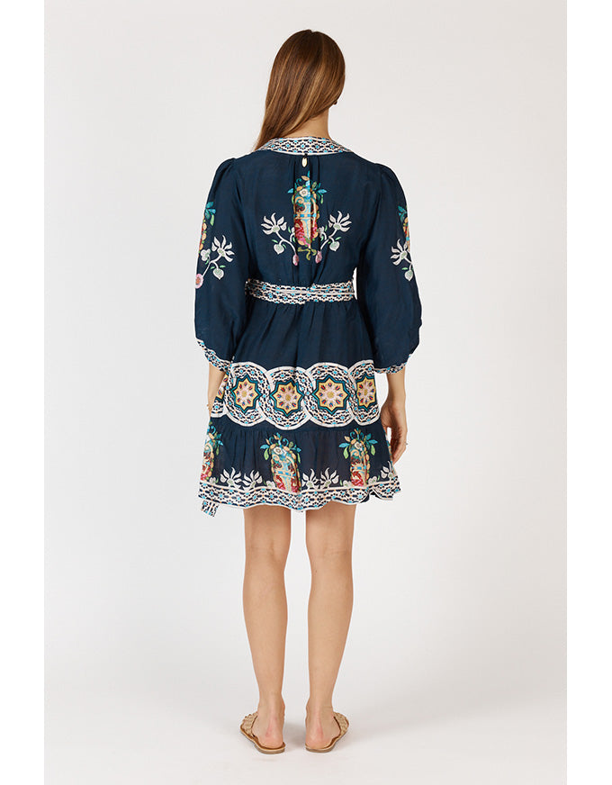 Garcia Wrap Dress Navy