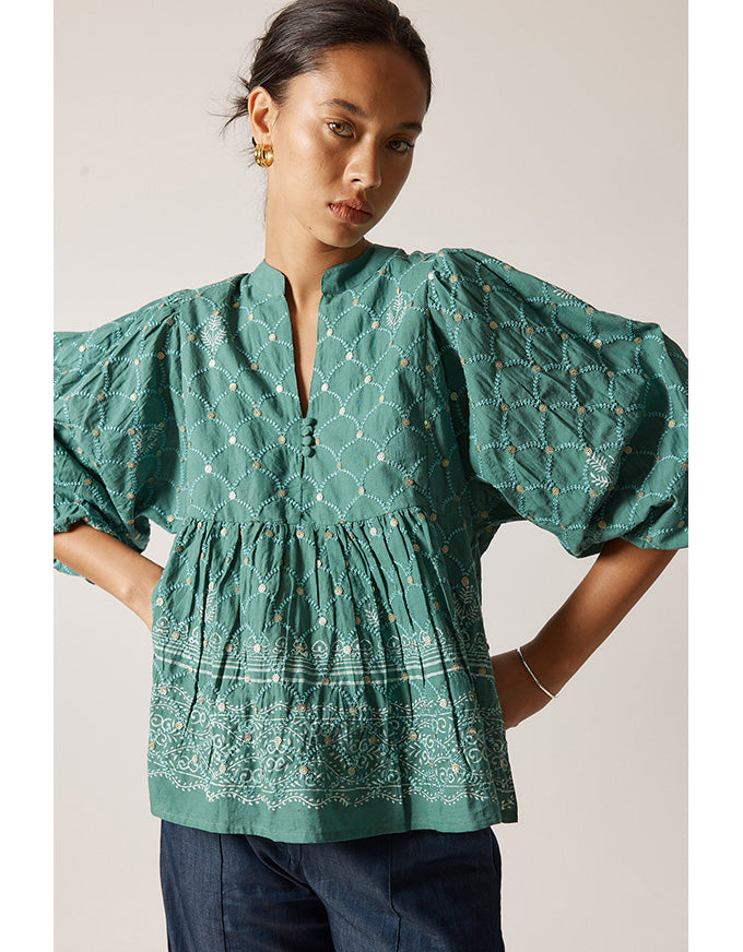 Locket of Love Top Sage