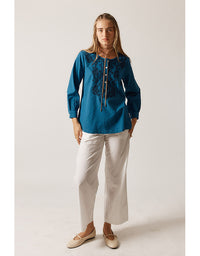 Westward Shirt Blue Stripe