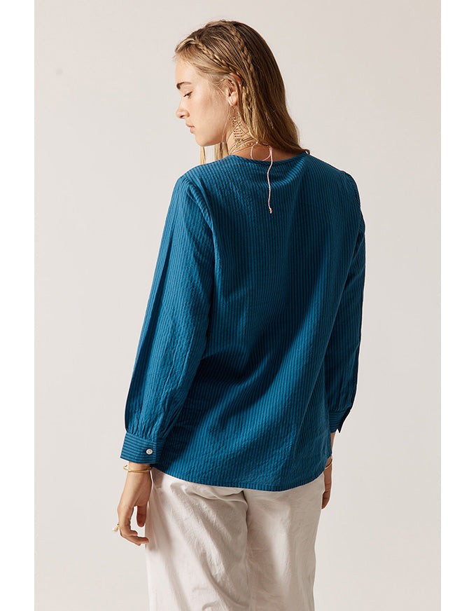 Westward Shirt Blue Stripe