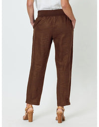 Sarah Linen Pleat Hem Pant Koko