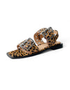 Savina Leopard Pony Sandal