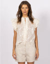 Sequin Me Blouse Sand