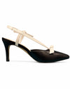 Boiler Heels Black/Cream Leather