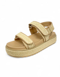 Bridgett Sandal Natural Woven Leather