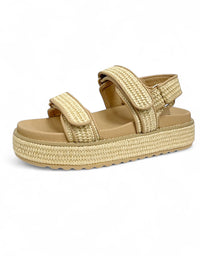 Bridgett Sandal Natural Woven Leather