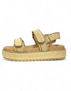 Bridgett Sandal Natural Woven Leather