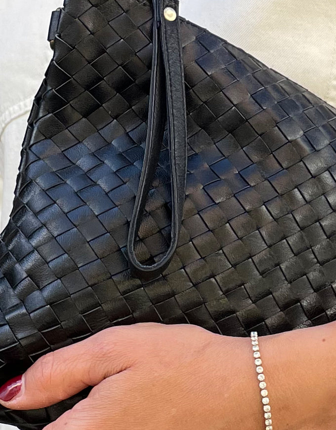 Sicily Leather Bag Black Leather