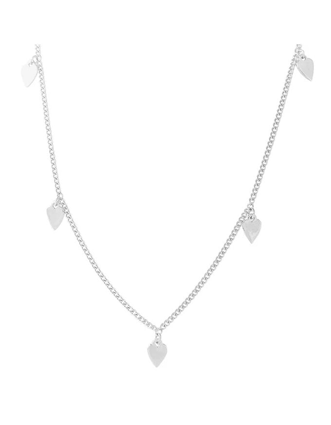 Silver Heart Charm Necklace