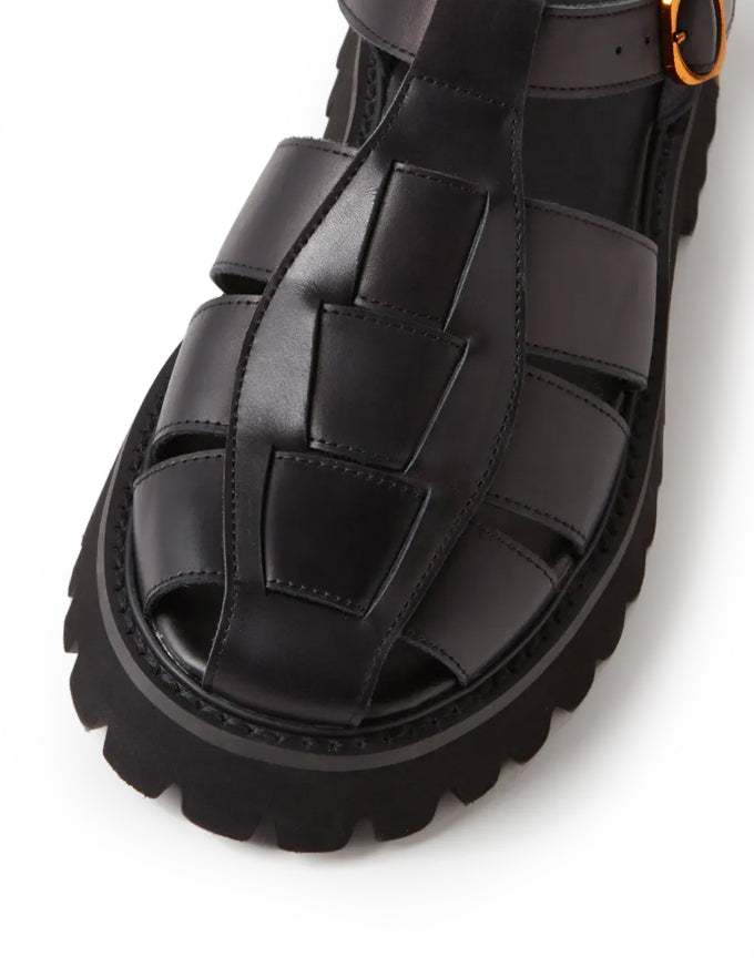 Skout Sandals Black Leather
