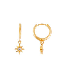 Star Hoops Gold