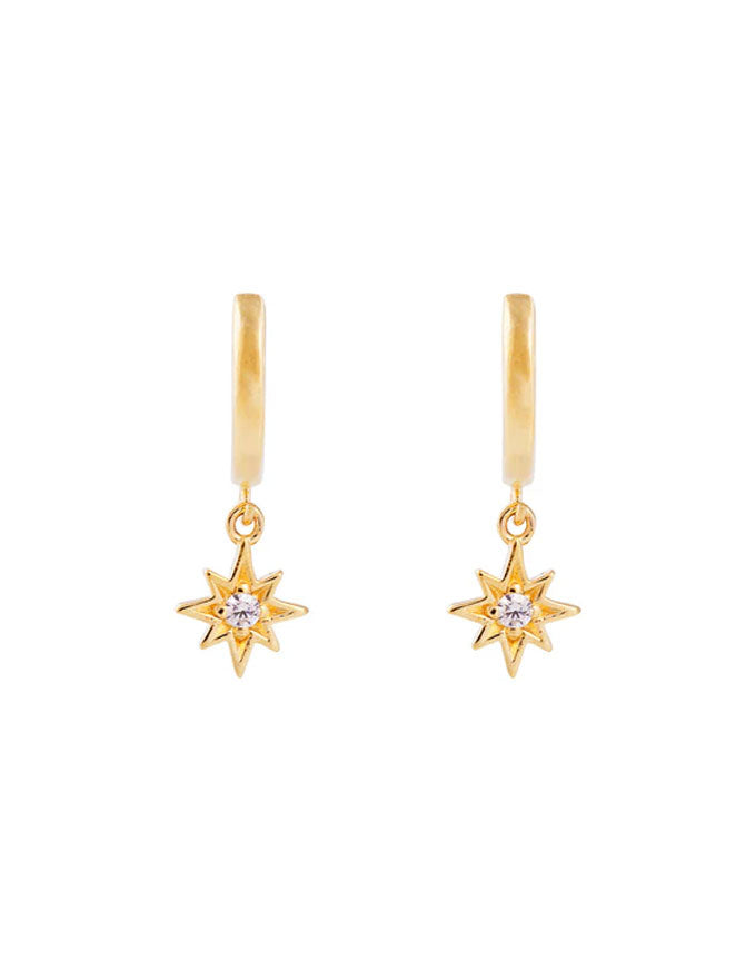 Star Hoops Gold