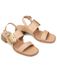 Tegean Sandals Tan Leather