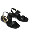 Tegean Sandals Onyx Leather