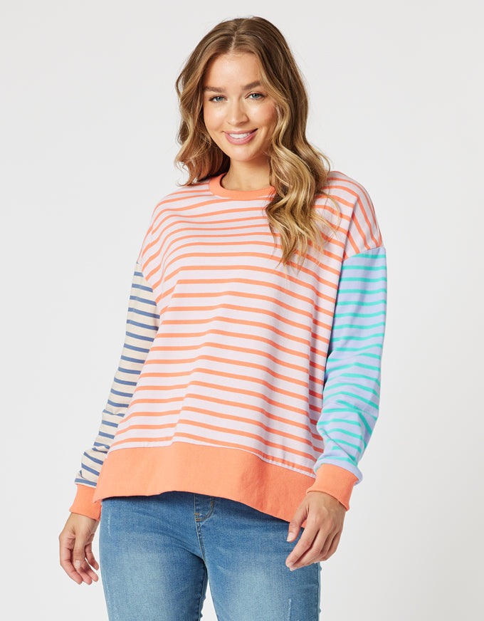 Maxwell Summer Stripe Sweat Multi