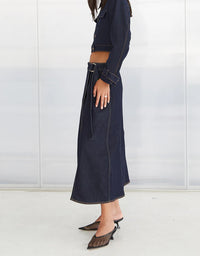 Tiffe Wrap Denim Skirt