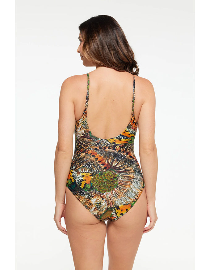 Zambia V Neck Plunge One Piece