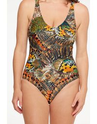 Zambia V Neck Plunge One Piece