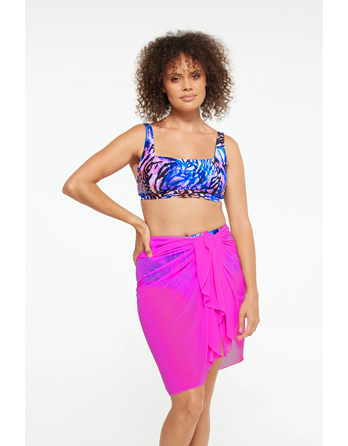 Mesh Sarong Pareo - Hot Pink