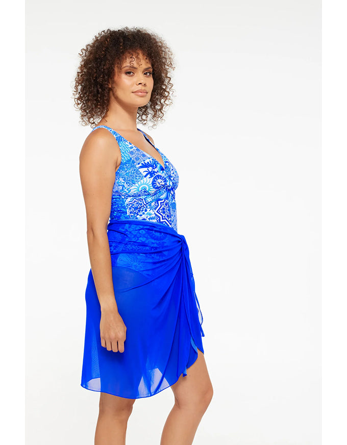 Mesh Sarong Pareo - Cobalt