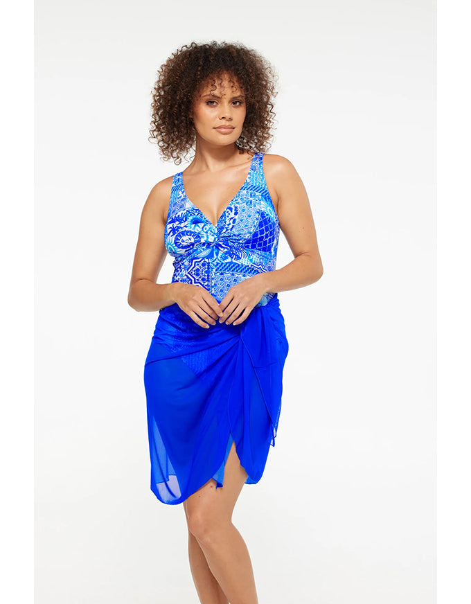 Mesh Sarong Pareo - Cobalt