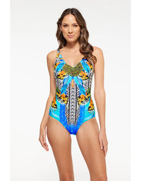 Florence V Neck Plunge One Piece