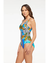 Florence V Neck Plunge One Piece