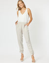 Traveller Luxe Side Tie Pant Champagne