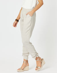 Traveller Luxe Side Tie Pant Champagne