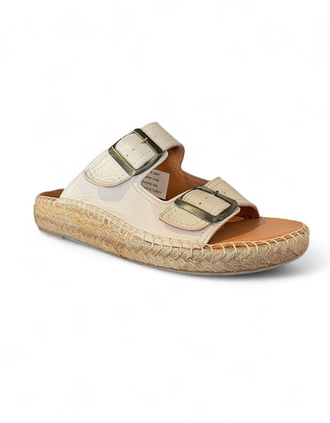 Trilby Sandals Beige Leather