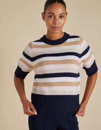Trudy Knit Top Officer Navy