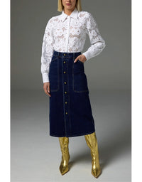 Typify Skirt Dark Denim