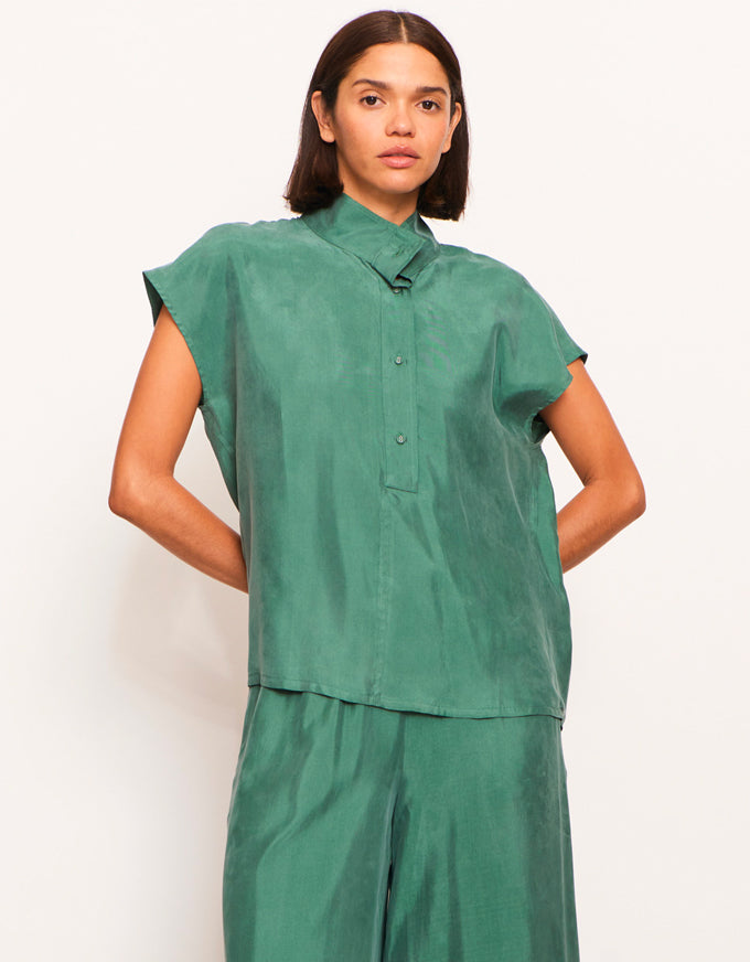 Vault Cupro Shirt Green