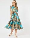 Venice Dress Blue Print